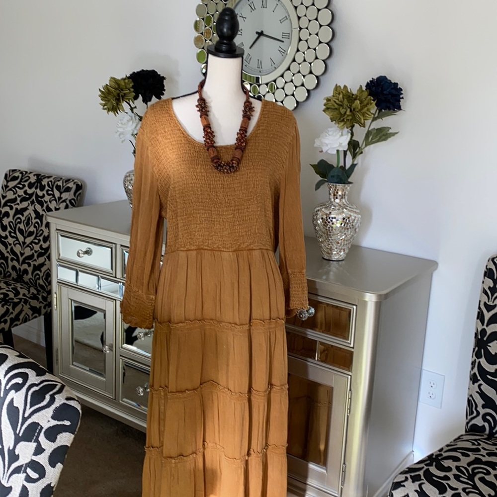 PEASANT MAXI DRESS